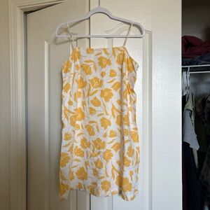 Old Navy Yellow and White Floral Dress